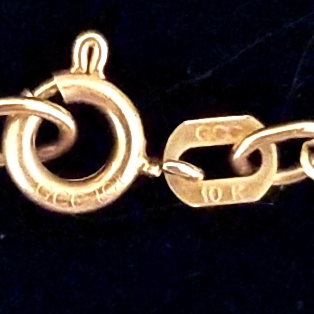 10k Gold GCC Bracelet with empty name plate - Picture 5 of 7